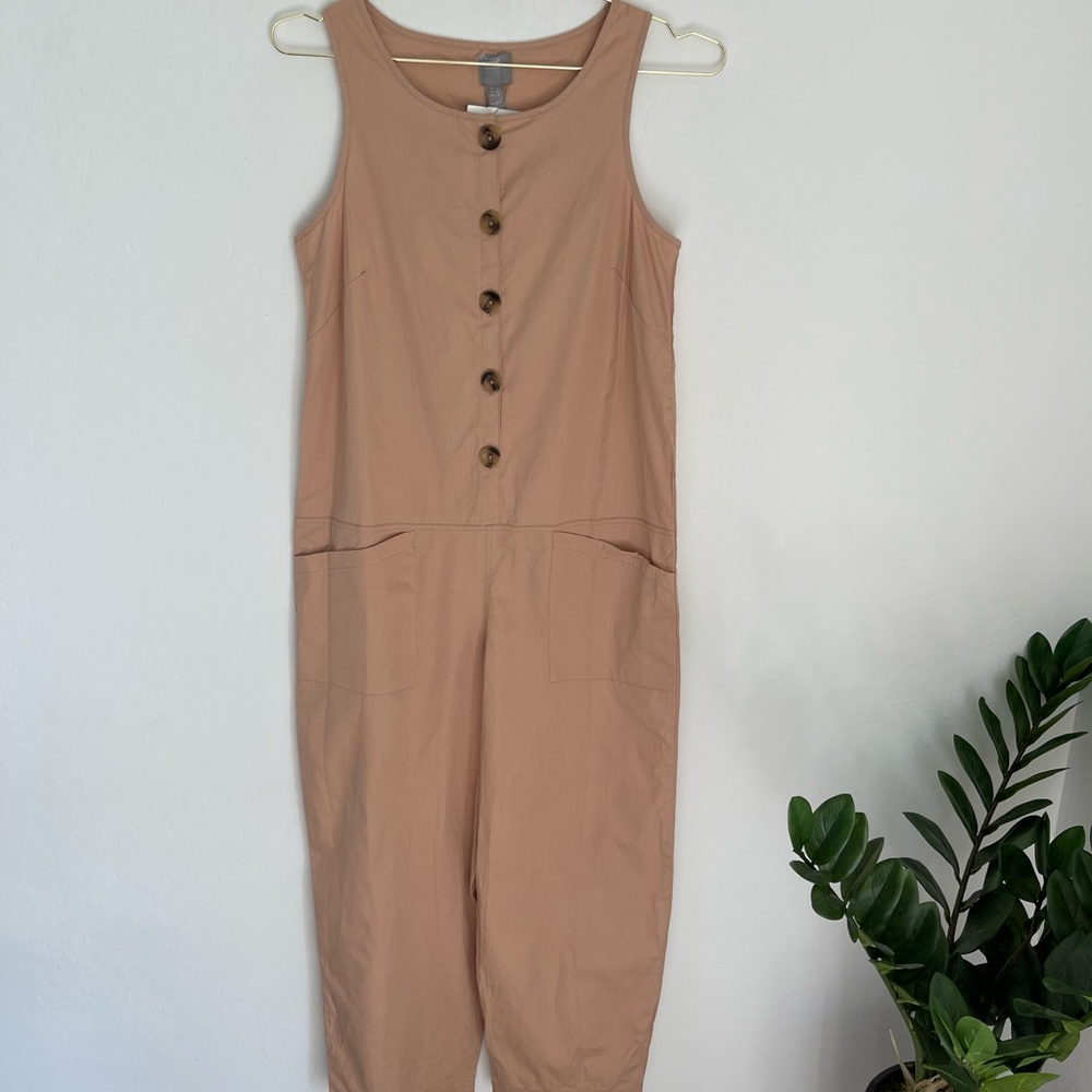 ASOS DESIGN sleeveless button front boilersuit size 0 NWT - Picture 3 of 5